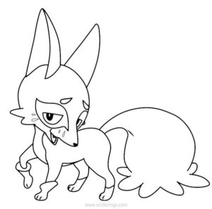 Pokemon Dragapult Coloring Pages - XColorings.com