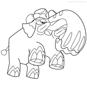 runerigus coloring pages printable pokemon