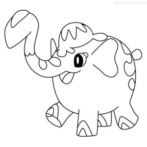 cufant coloring page high quality pokemon