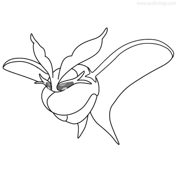 free printable flapple coloring pages pokemon