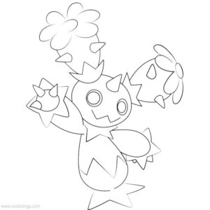 maractus coloring pages pokemon