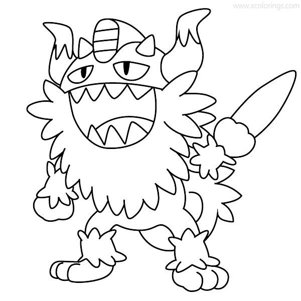 Pokemon Perrserker Coloring Pages - XColorings.com