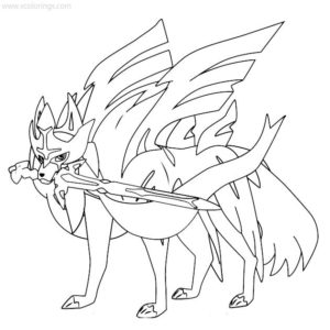 Zeraora Pokemon Coloring Pages - XColorings.com