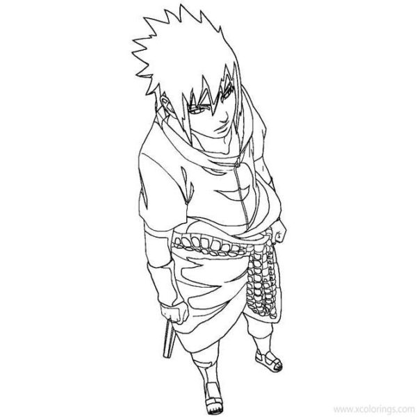 Face Of Naruto And Sasuke - XColorings.com