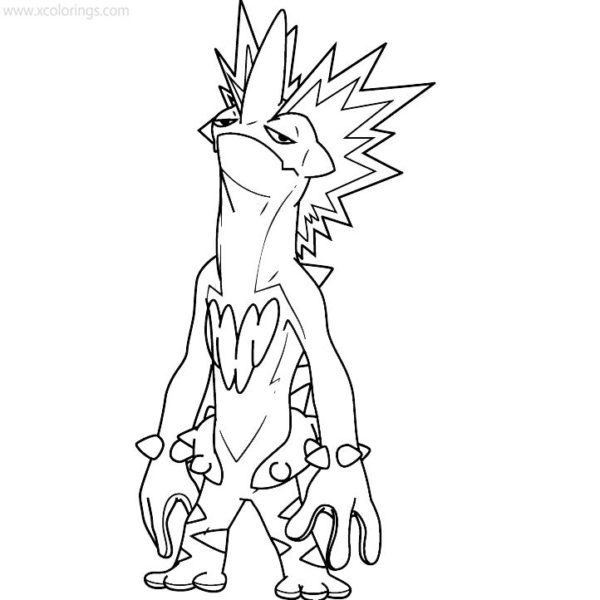 free printable toxtricity coloring pages pokemon