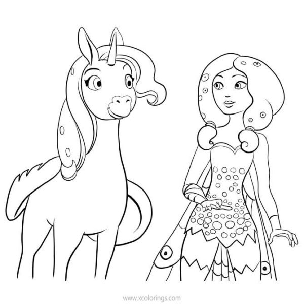 Mia And Me Coloring Pages Yuko the Elf - XColorings.com