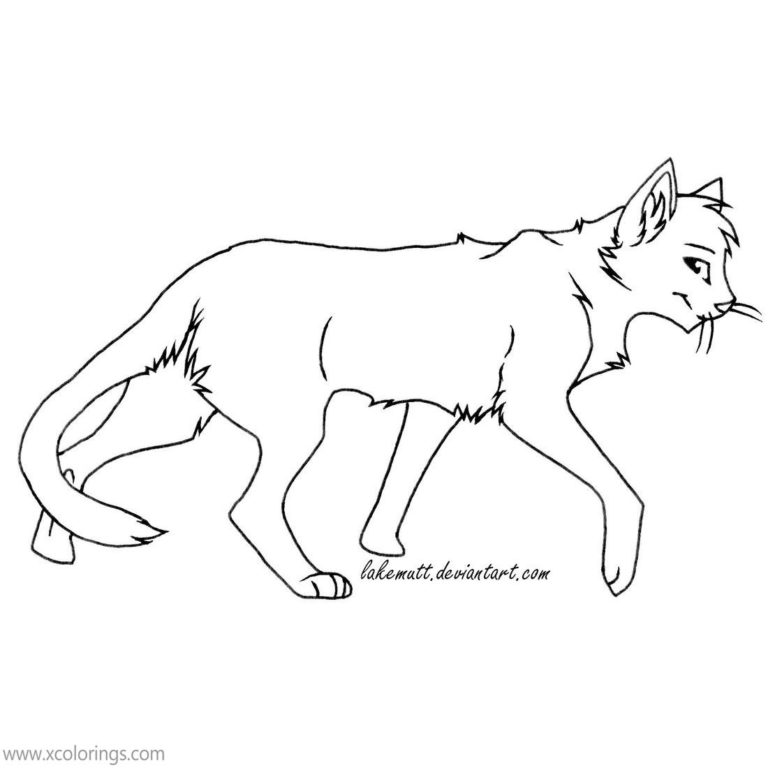 Warrior Cat Coloring Pages by Hollyleaf1998 - XColorings.com