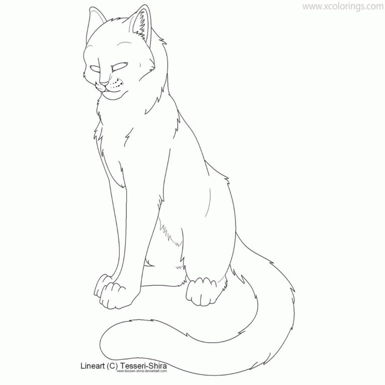 warrior cat coloring pages