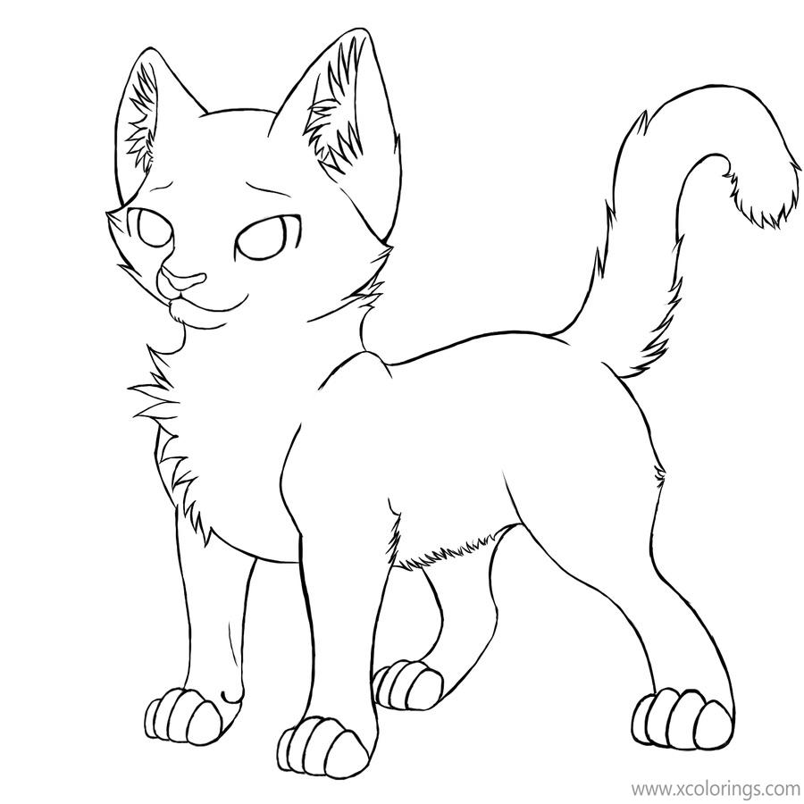 Young Warrior Cat Coloring Pages Xcolorings Com