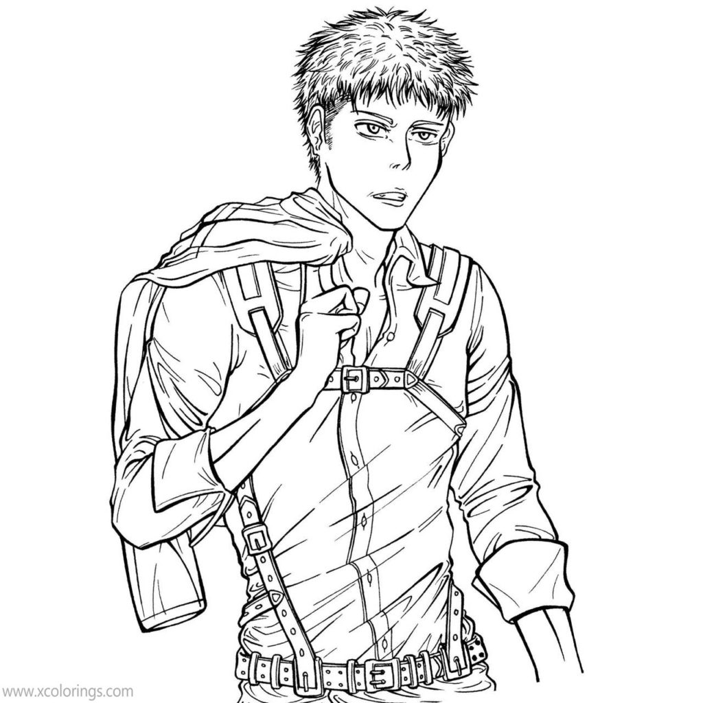 Levi from Attack On Titan Coloring Pages - XColorings.com