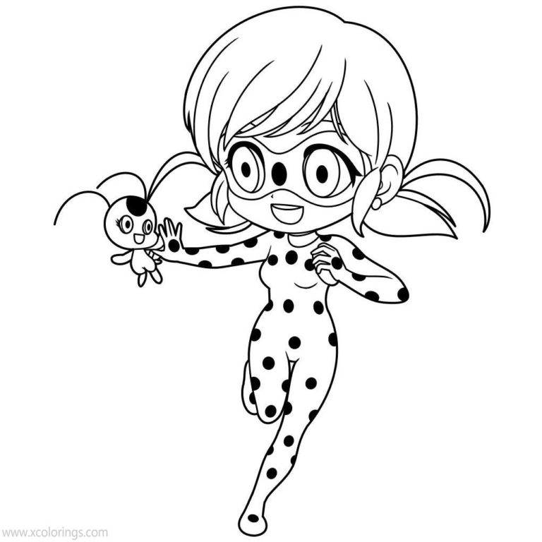 Miraculous Ladybug Coloring Pages Orikko Kwami - XColorings.com