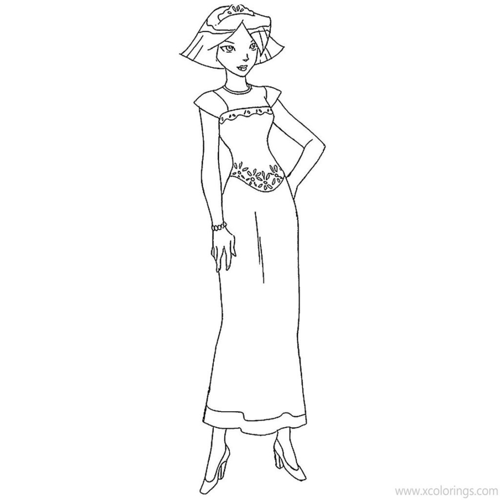 Totally Spies Coloring Pages Girls are Running - XColorings.com