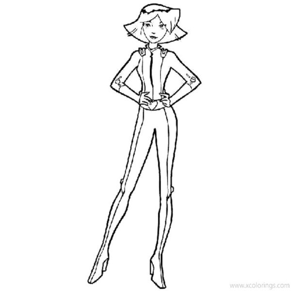 Totally Spies Coloring Pages Mandy - XColorings.com