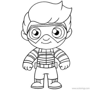 Henry Danger Coloring Pages with Captain Man - XColorings.com