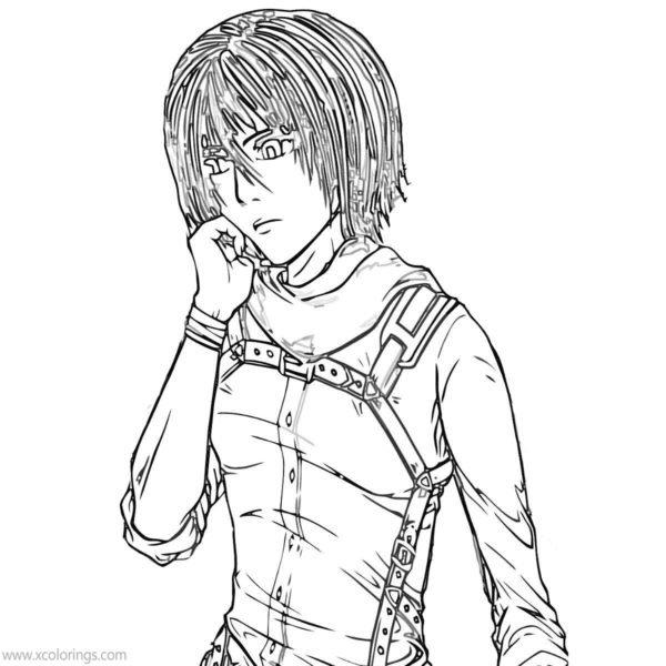 Attack On Titan Hange Zoe Coloring Pages - XColorings.com
