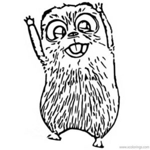 Grizzy and the Lemmings Coloring Pages Grizzy the Bear - XColorings.com