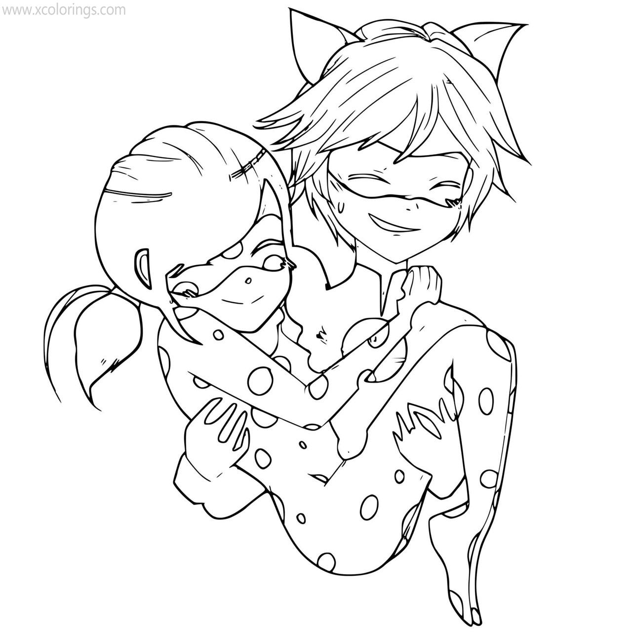 Happy Miraculous Ladybug Coloring Pages