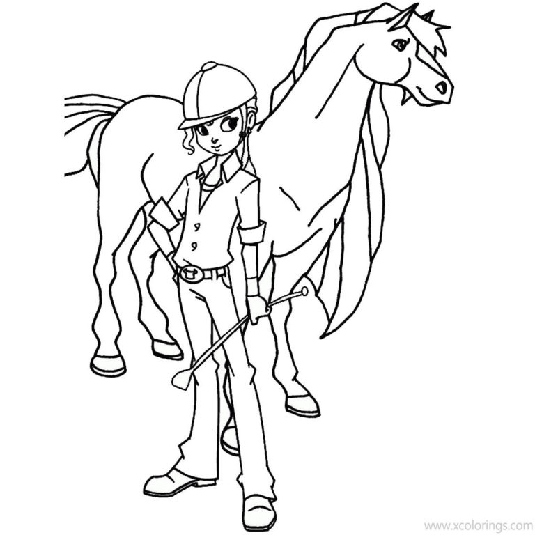 Horseland Coloring Pages Bailey Handler - XColorings.com