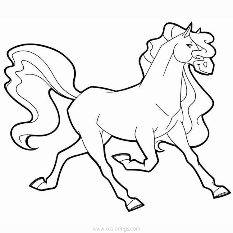 Horseland Coloring Pages Sarah Alma with Scarlet and Button ...