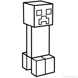 Creeper Mob Coloring Pages - XColorings.com