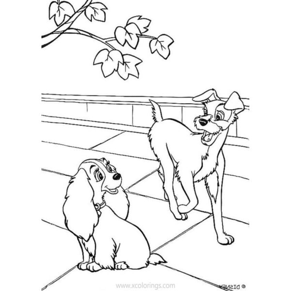 Lady And The Tramp Coloring Pages Fan Fiction - Xcolorings.com