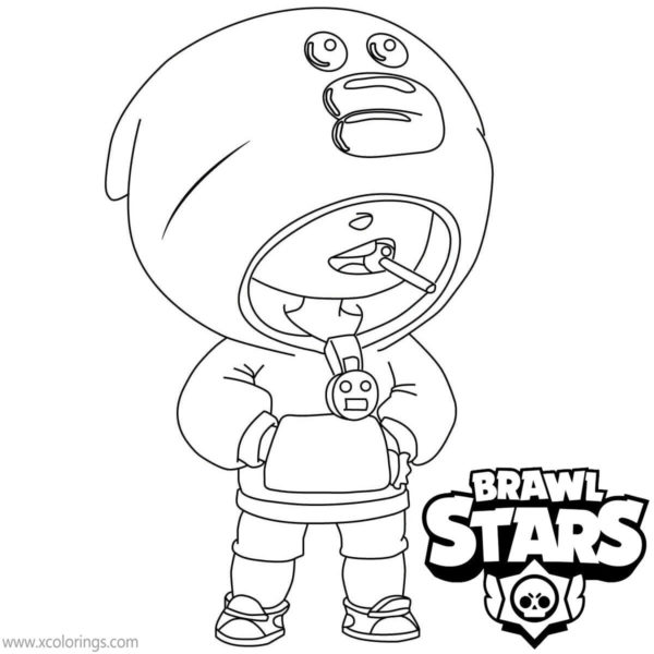 Brawl Stars Shark Leon Coloring Pages - XColorings.com