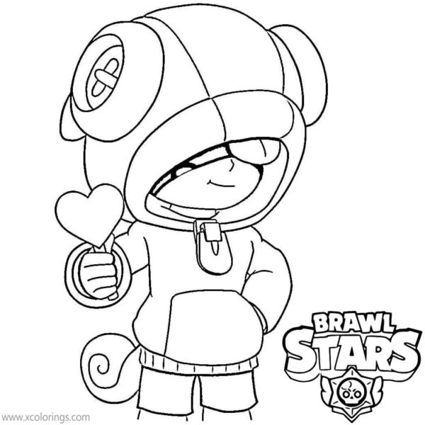 Brawl Stars Werewolf Leon Coloring Pages - XColorings.com