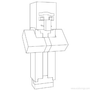 Minecraft Pillager Coloring Pages - XColorings.com