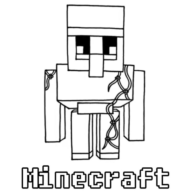 Minecraft Pillager Coloring Pages Fan Fiction - XColorings.com