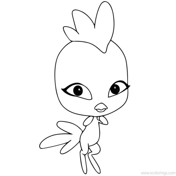Miraculous Ladybug Coloring Pages Kwamis - XColorings.com