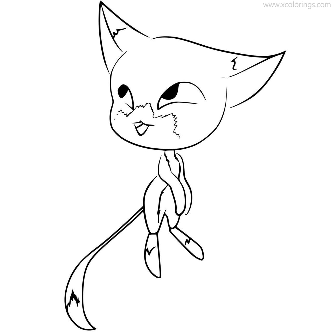 Miraculous Ladybug Plagg Coloring Pages XColorings com