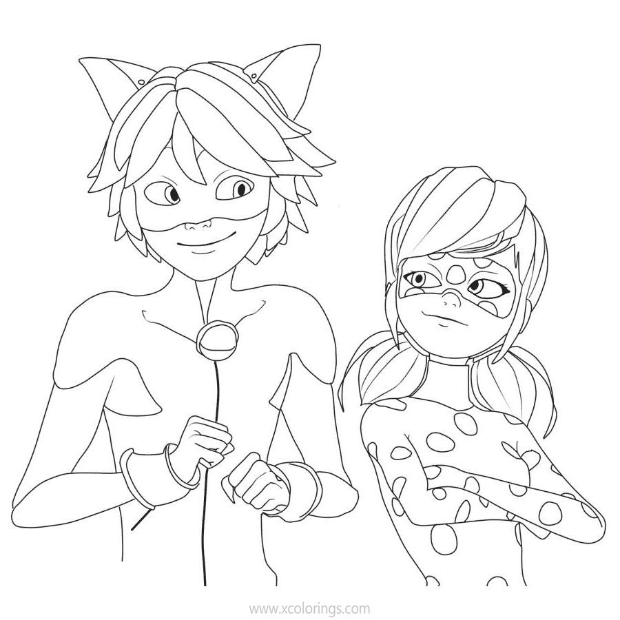 Mask of Miraculous Ladybug Coloring Pages - XColorings.com