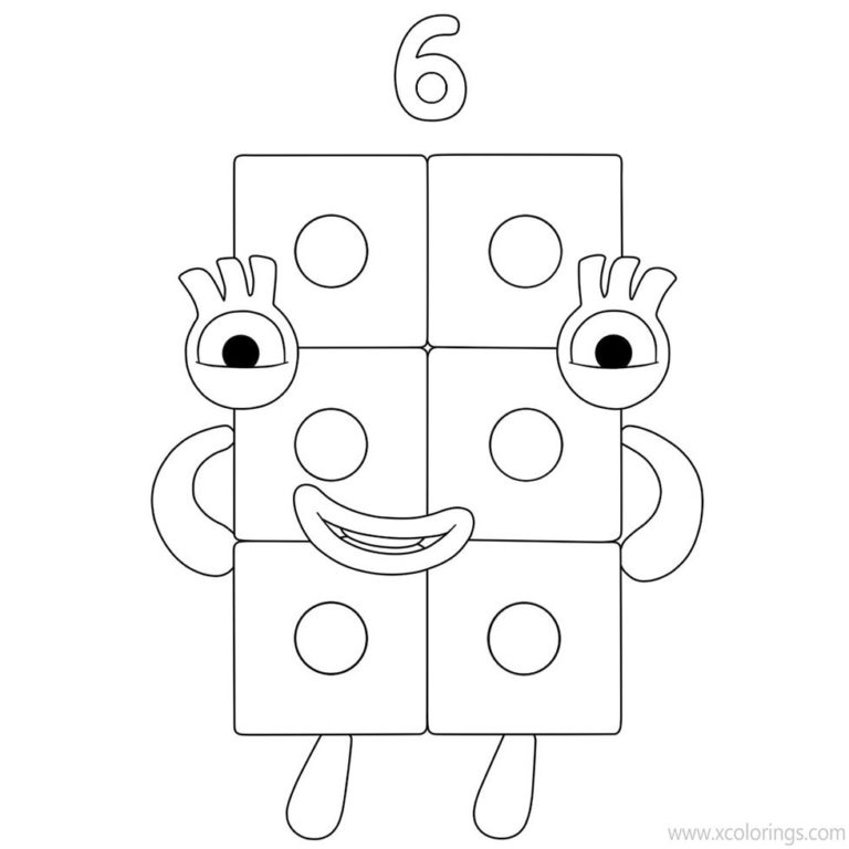 Numberblocks Coloring Pages 12 - XColorings.com