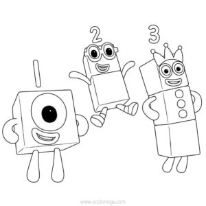 Numberblocks Coloring Pages Number 8 - XColorings.com