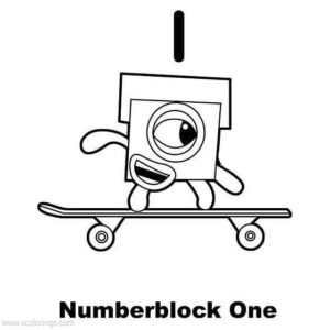 Numberblocks Coloring Pages 12 - XColorings.com