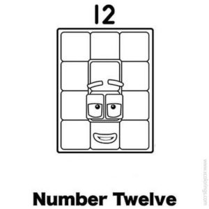 Numberblocks Coloring Pages 1 to 10 - XColorings.com