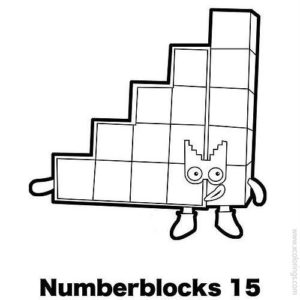 Numberblocks Coloring Pages 1 to 10 - XColorings.com