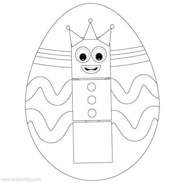 Numberblocks Coloring Pages Number Four - XColorings.com