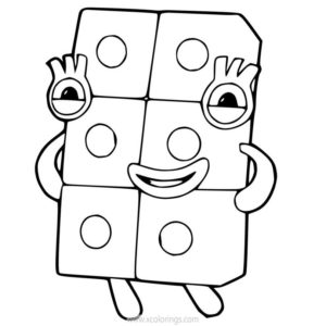 Numberblocks Coloring Pages 12 - XColorings.com