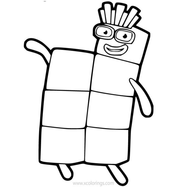 Numberblocks Coloring Pages 11 - XColorings.com