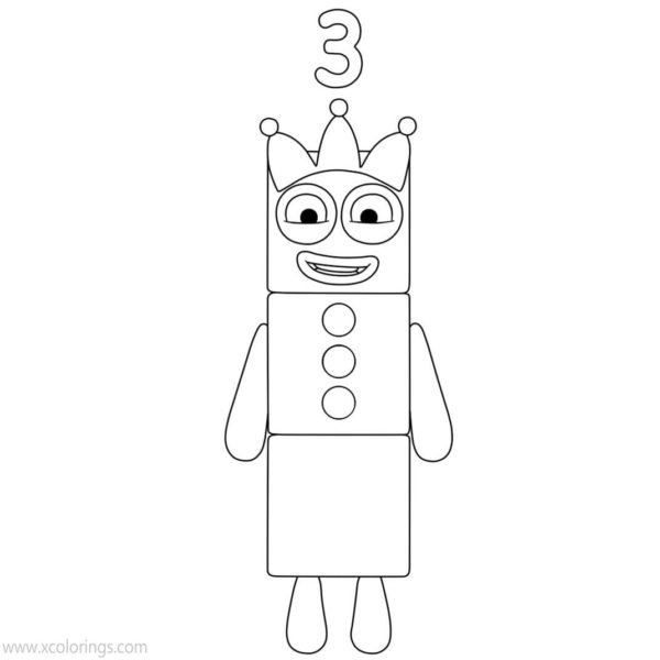 Numberblocks Coloring Pages Number 4 XColorings