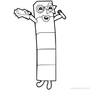 Numberblocks Coloring Pages Number 4 - XColorings.com