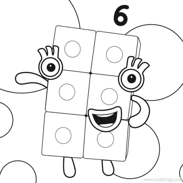 Numberblocks Coloring Pages 12 - XColorings.com