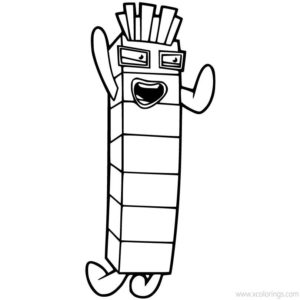 Numberblocks Coloring Pages Number Four - XColorings.com