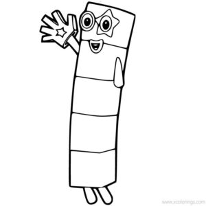 Numberblocks Coloring Pages 1 2 3 - XColorings.com