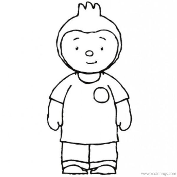 Pilou from T'choupi Coloring Pages - XColorings.com