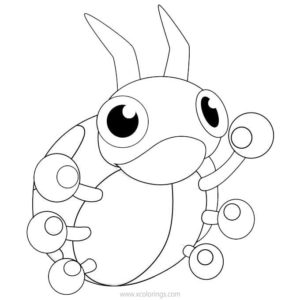 printable coloring pages heatmor pokemon