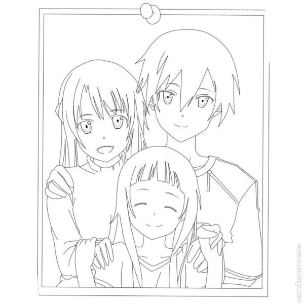 Sword Art Online Coloring Pages Silica - XColorings.com