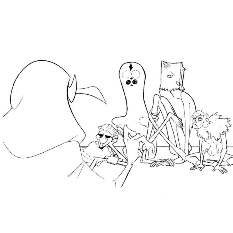 Scp 096 Coloring Page Coloring Pages