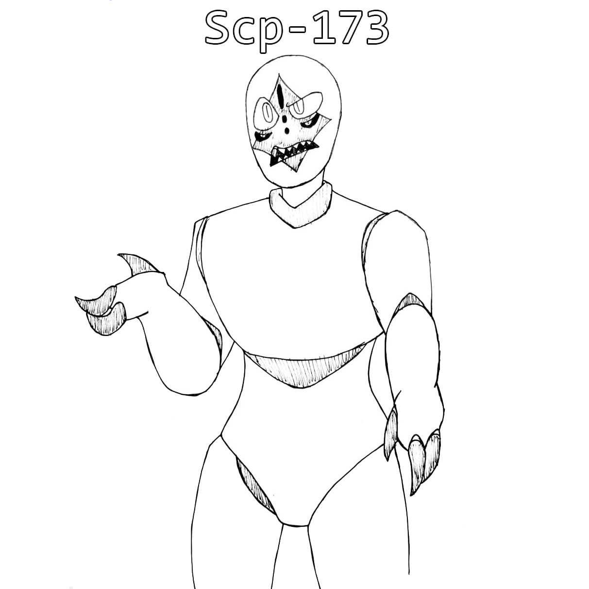 SCP 096 Coloring Pages
